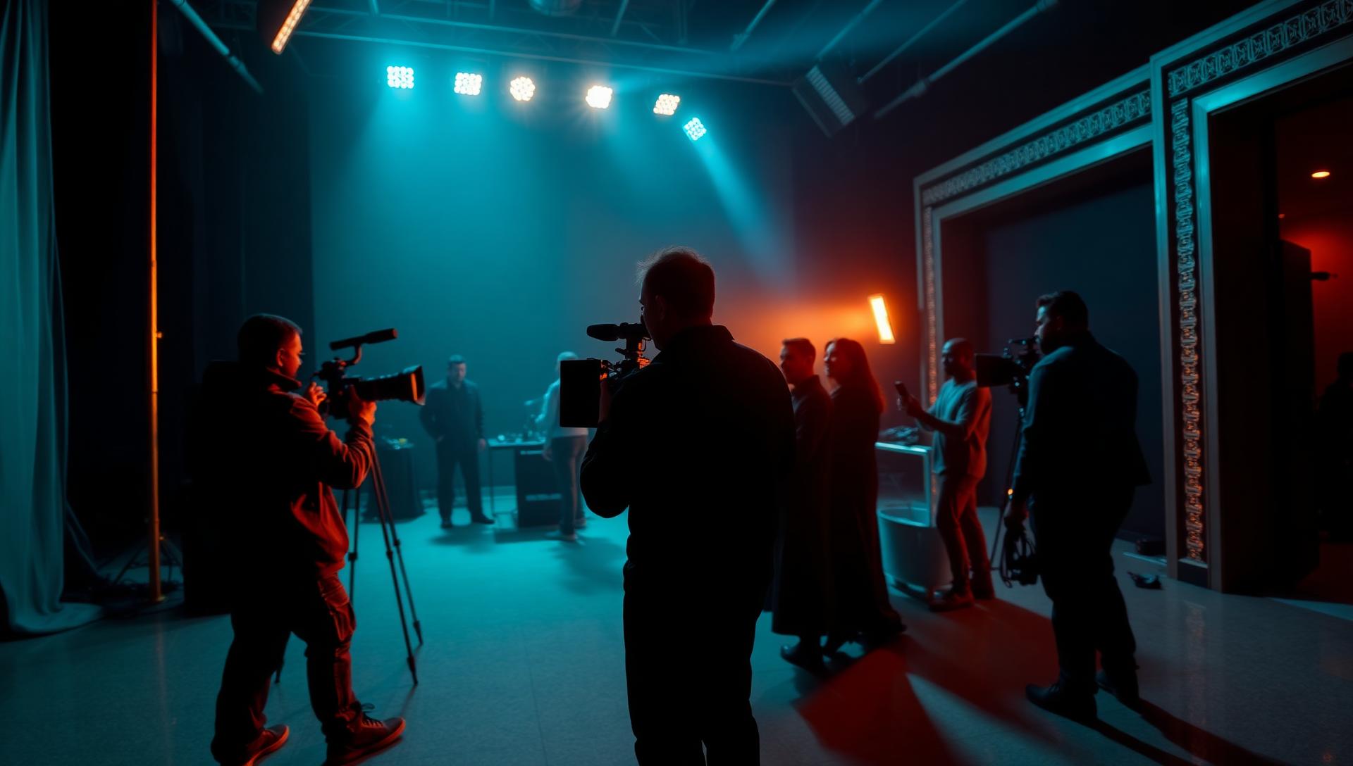 Cinematic film production set